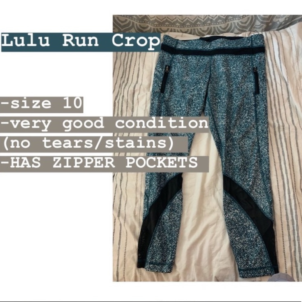 Lulu Run Crop w Mesh